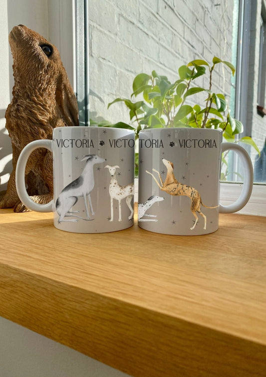 Personalised Whippet mug