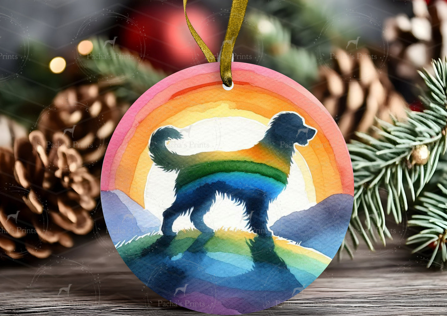 Metal Tree Decoration- Retriever