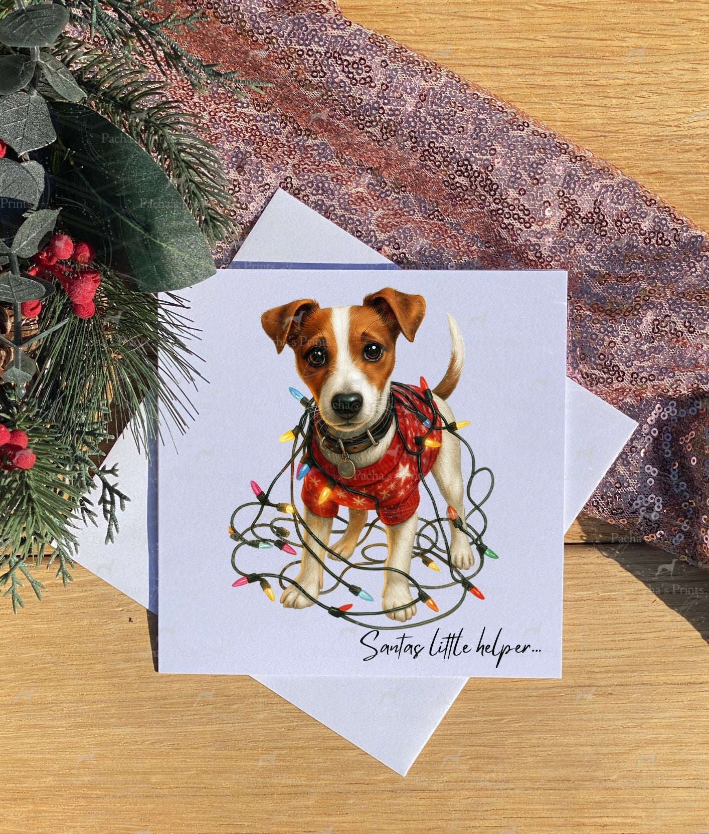 Christmas card-Santa's Little helper