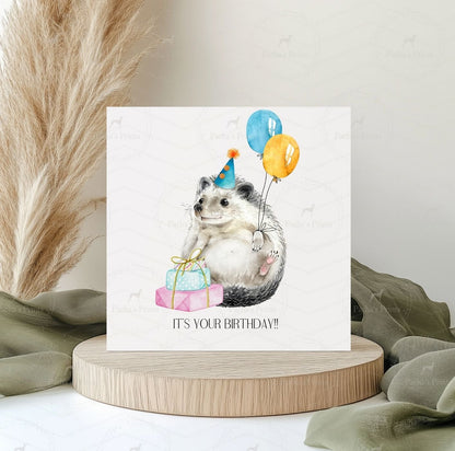 Greeting card- Hedgehog