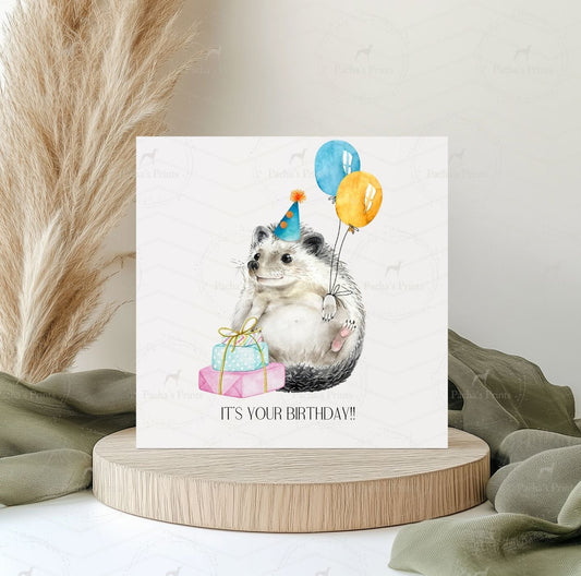 Greeting card- Hedgehog