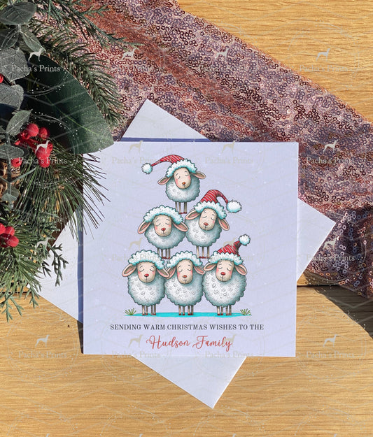 Christmas card- Christmas Sheep