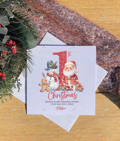 Christmas card- First Christmas