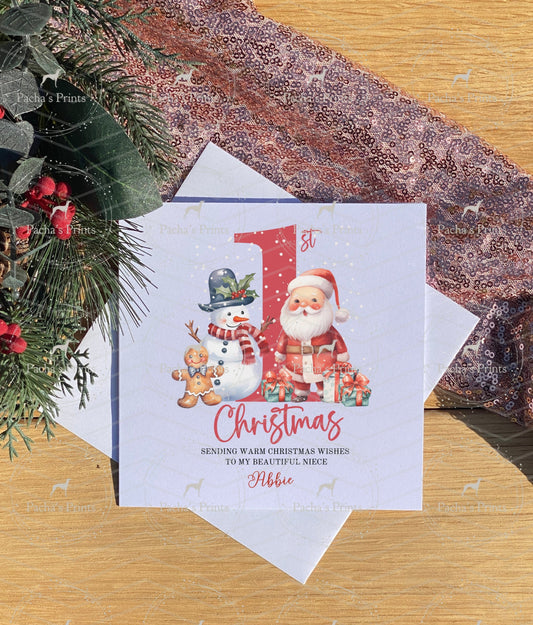 Christmas card- First Christmas