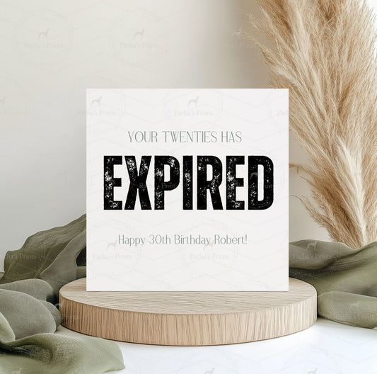 Greeting card- Funny Expired