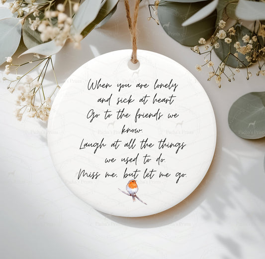 Ceramic Decoration- Miss me but let me go