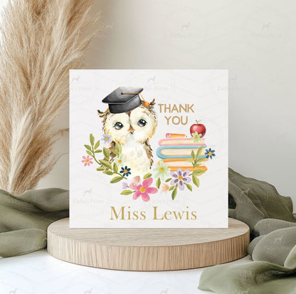 Greeting card- Wise Owl Thank you