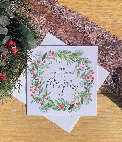 Christmas card- To the happy couple this Christmas