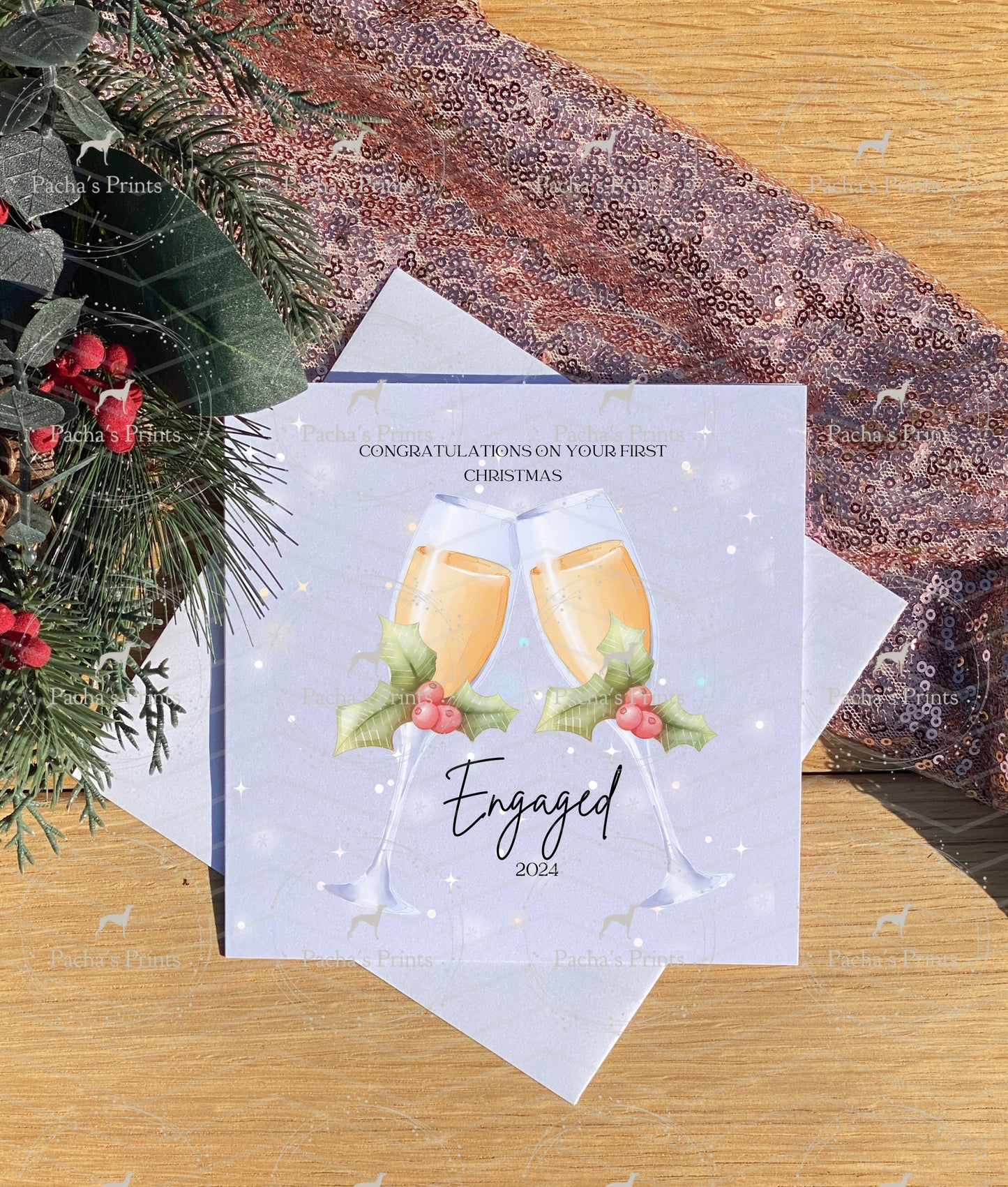 Christmas card- Engaged this Christmas