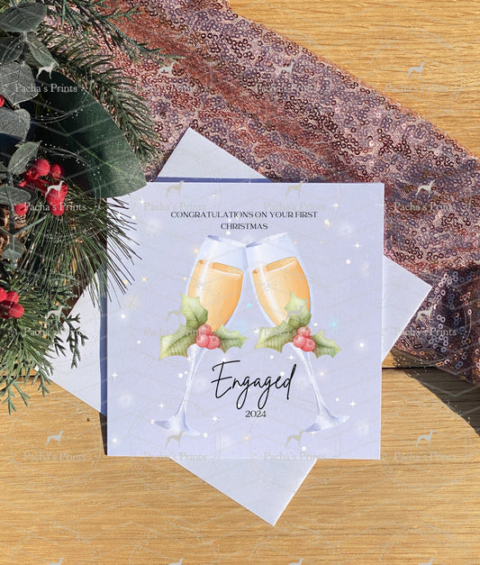 Christmas card- Engaged this Christmas