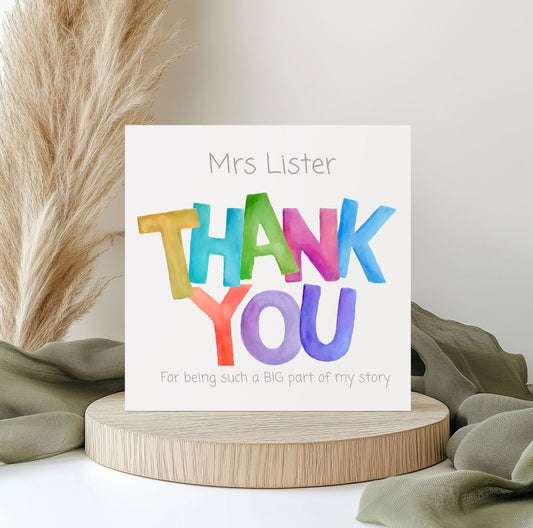 Greeting card- Thank you.