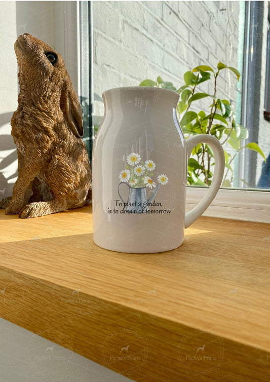 Milk Jug Vase- Daisy