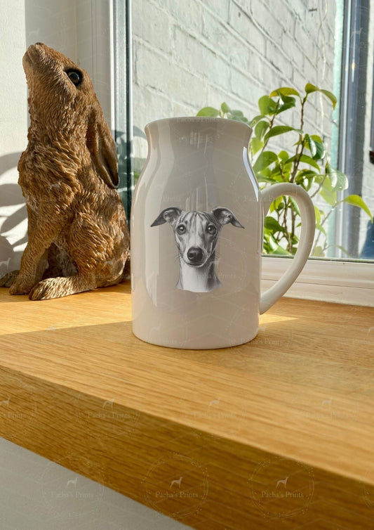 Milk Jug Vase- Whippet