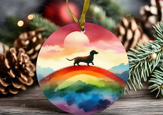 Metal Tree Decoration- Dachshund