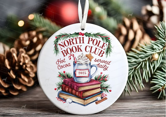 Book Lover- Ceramic Christmas decoration