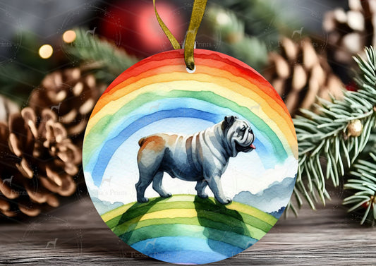 Metal Tree Decoration- Bulldog