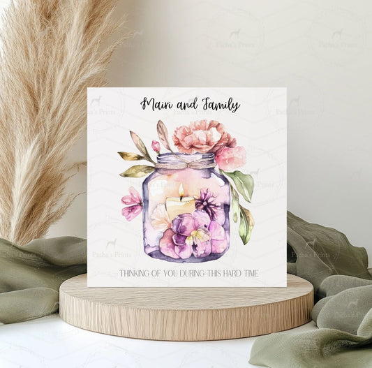Greeting card- Floral Sympathy