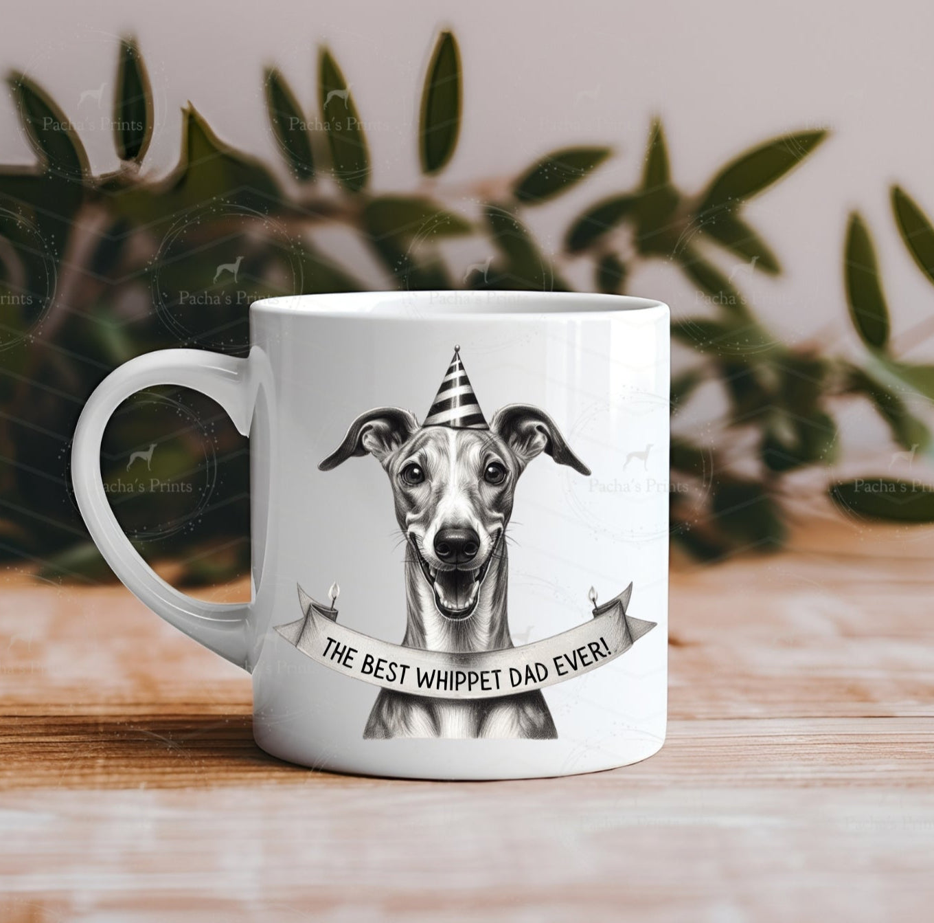 Funny & Cute Whippet Coffee Mug