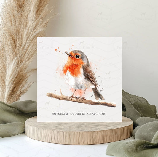 Greeting card- When Robins are near..