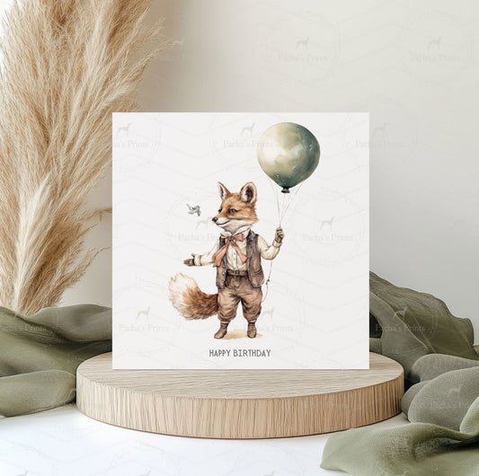 Greeting card- Mr Fox.