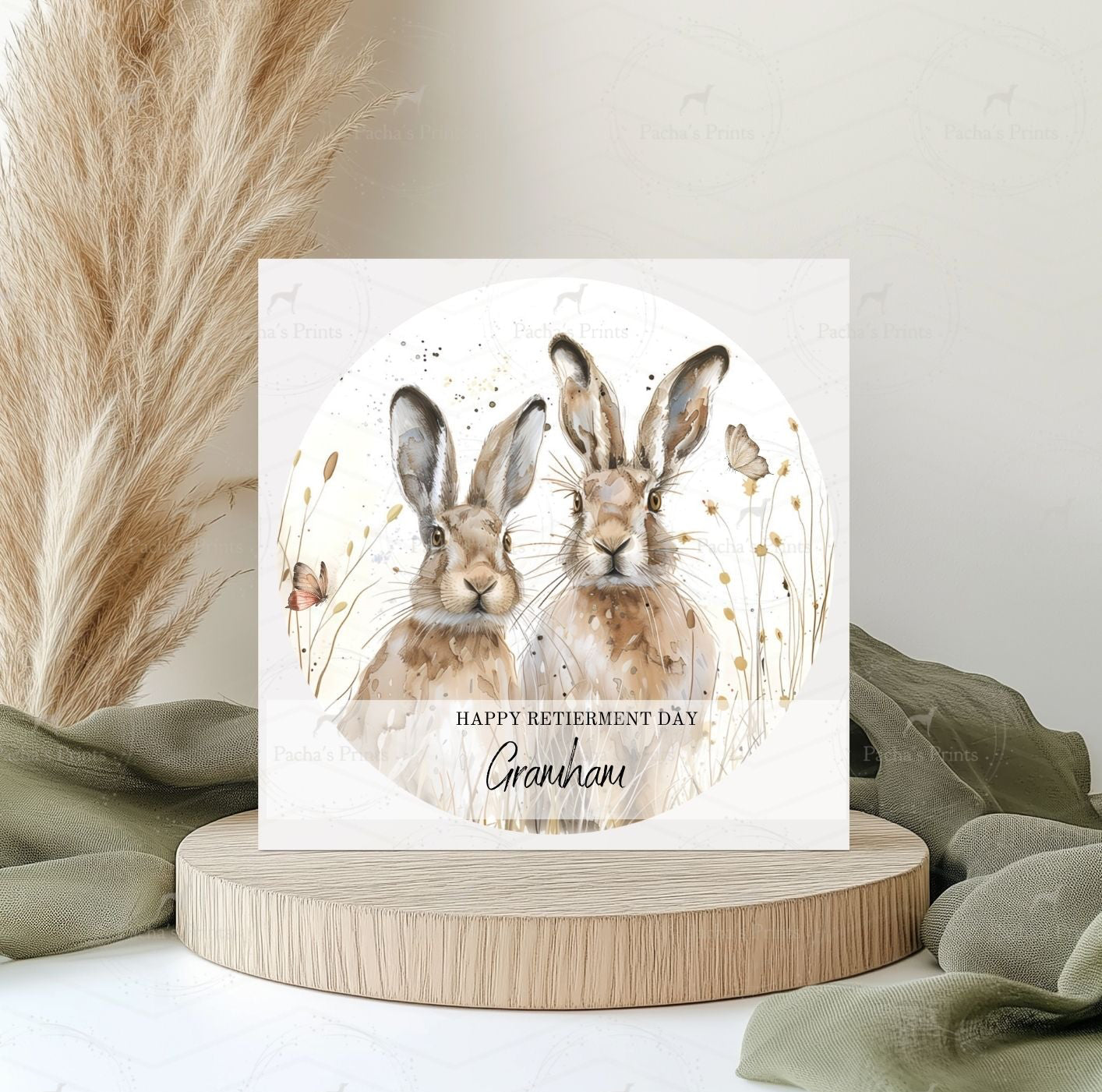 Greeting card- Spring Hare