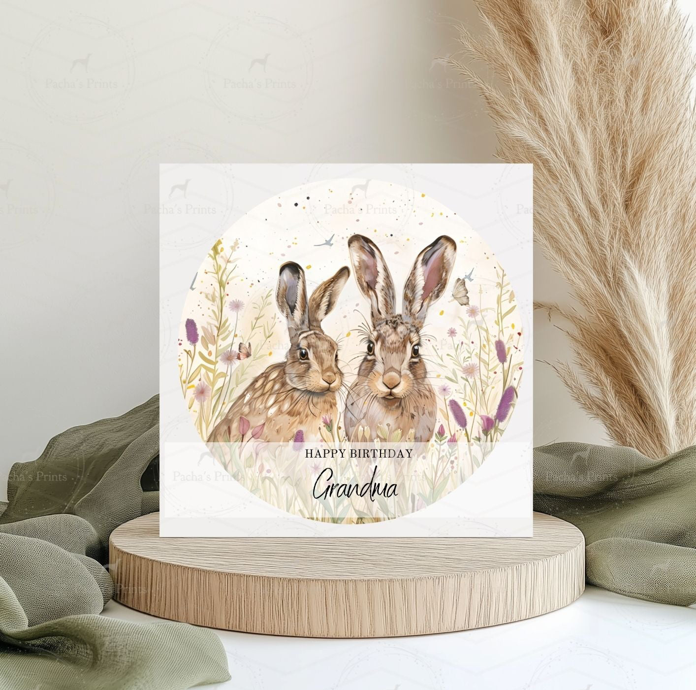 Greeting card- Spring Hare.