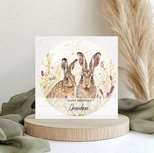 Greeting card- Spring Hare.