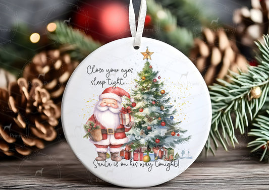 Ceramic Decoration- Santa is on his way!