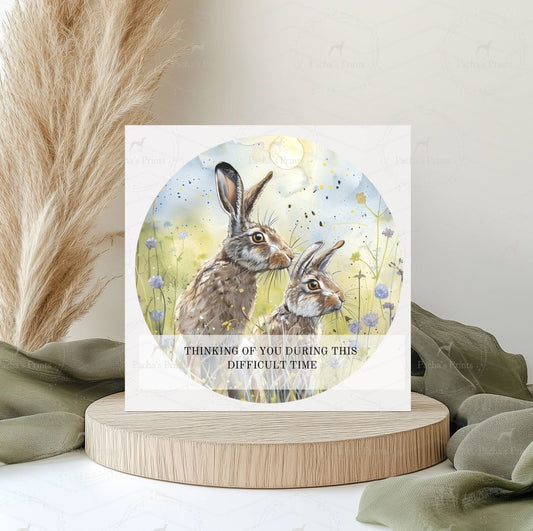 Greeting card- Spring Hare