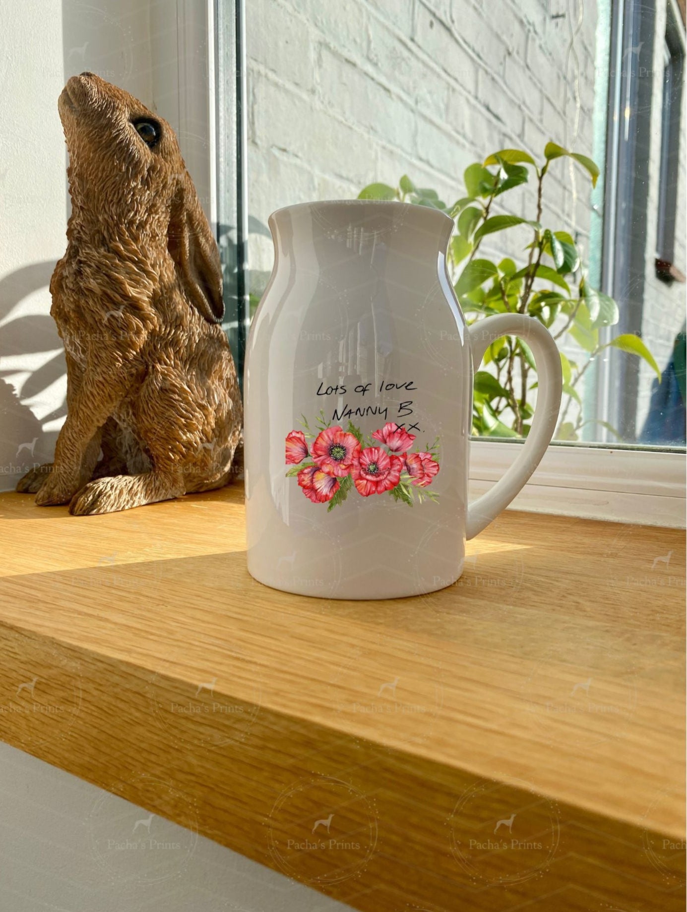 Handwritten collection- Poppies Milk jug