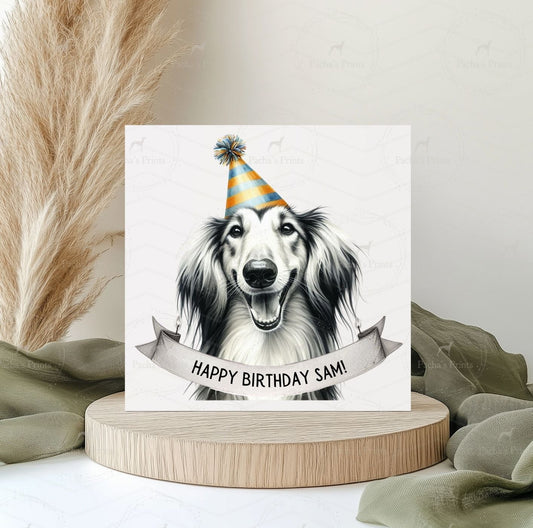 Greeting card- With Love From the Saluki