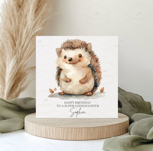 Greeting card- Hedgehog.