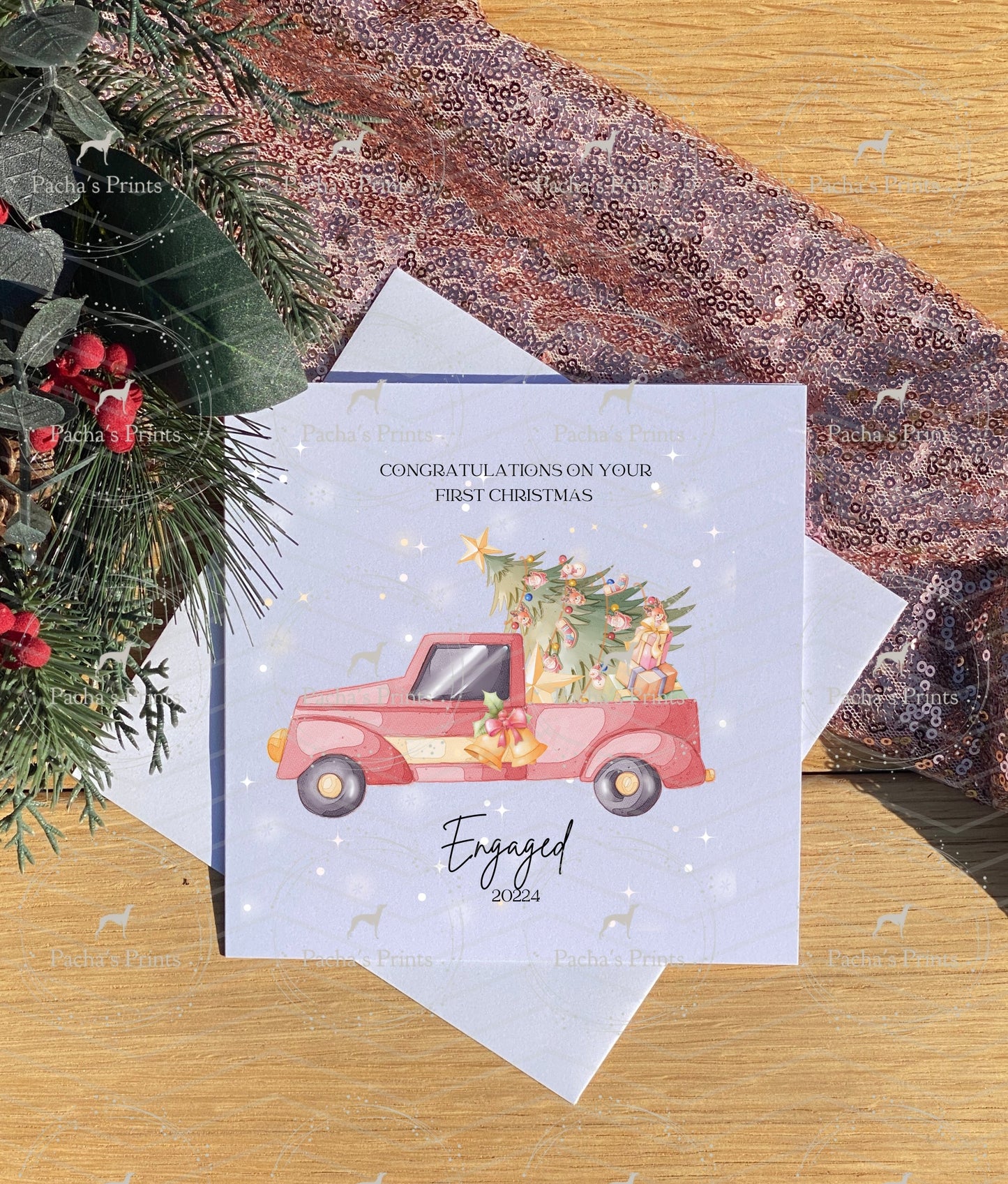 Christmas card- Engaged this Christmas