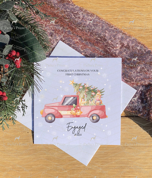 Christmas card- Engaged this Christmas