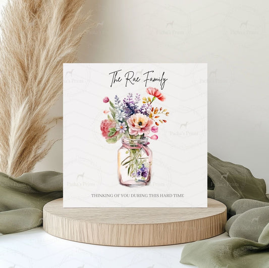 Greeting card- Floral Sympathy