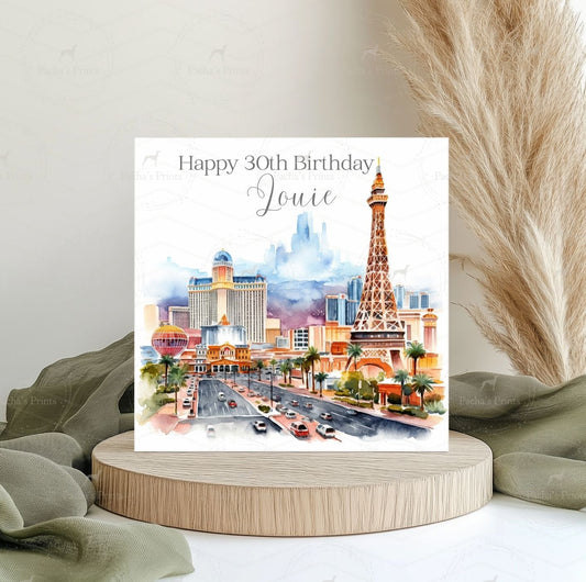 Greeting card- Vegas.
