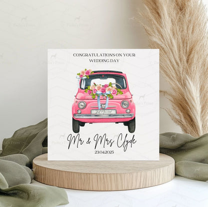 Greeting card- Wedding car