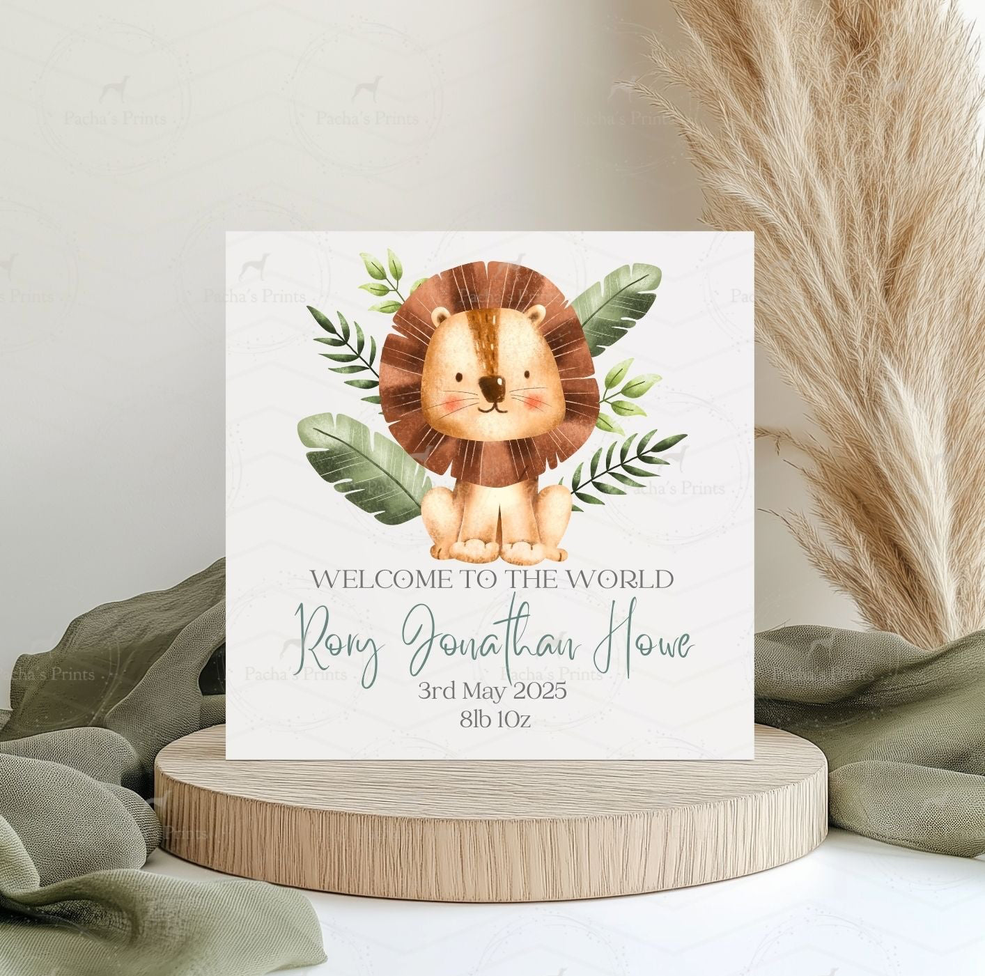 Greeting card- Safari Lion