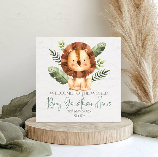 Greeting card- Safari Lion