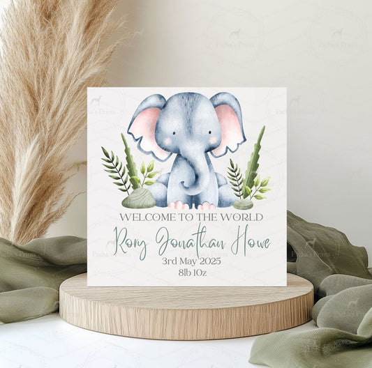 Greeting card- Safari Elephant
