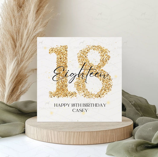 Greeting card- 18th Birthday