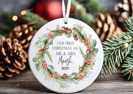 Ceramic Decoration- Mr & Mrs Married