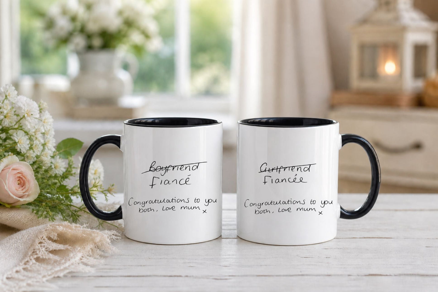 Upload your own handwriting onto a mug