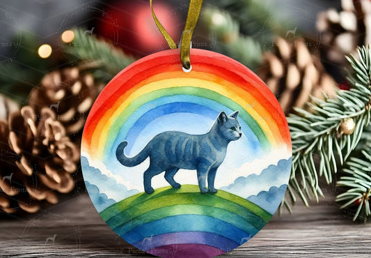 Metal Tree Decoration- Cat
