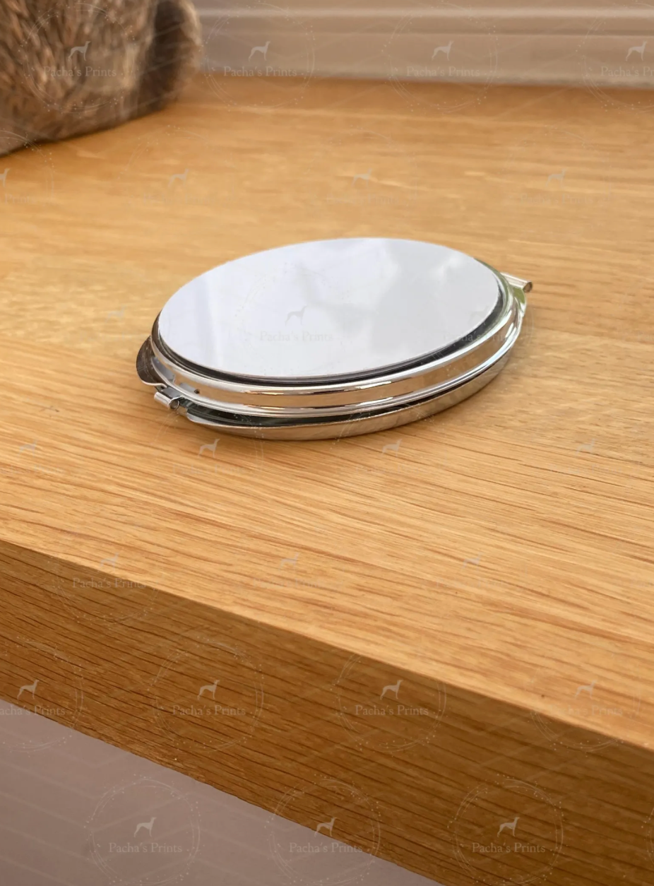 Compact Mirror- Upload your own Handwriting-Dandelion