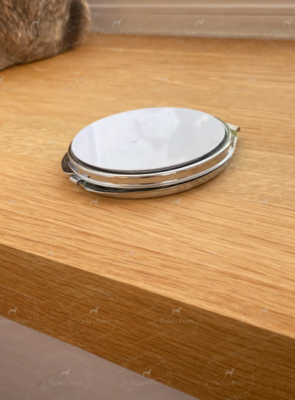 Compact Mirror- Upload your own Handwriting-Dandelion