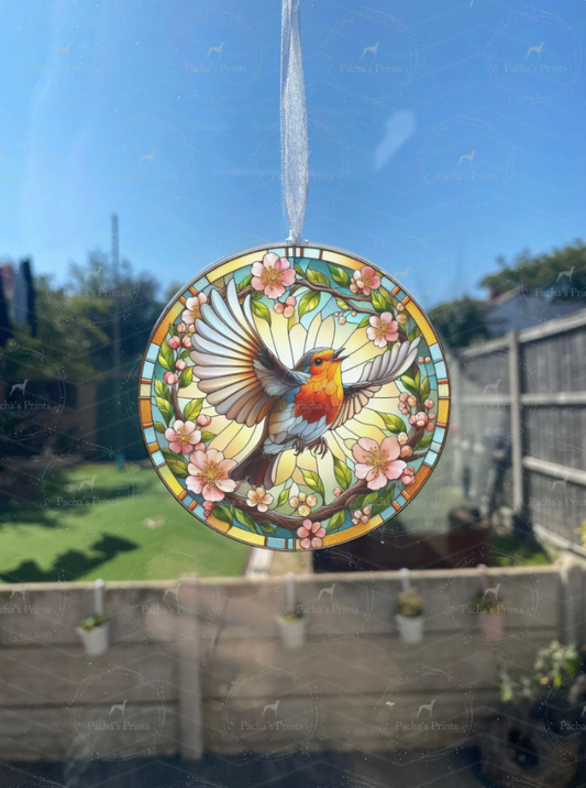 Sun Catcher- Robin in flight