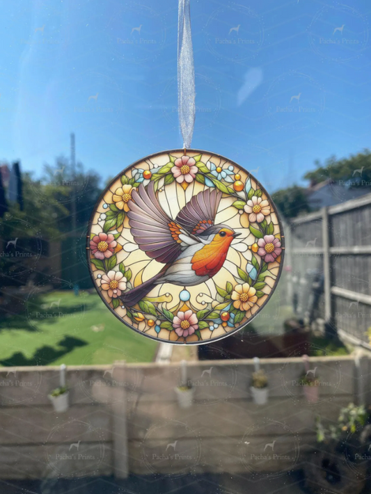 Sun Catcher- Robin in flight