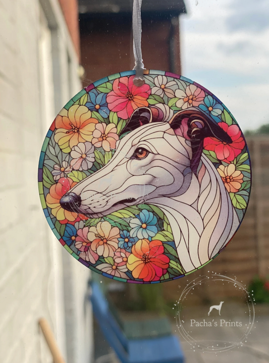 Sun Catcher- White Sighthound